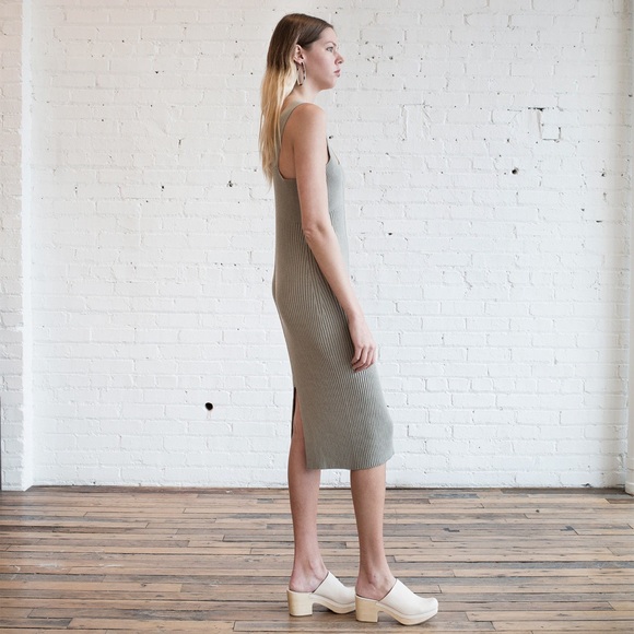 LAUREN MANOOGIAN RIB Cavorting and Cashmere DRESS IN IVORY size M - Picture 6 of 16